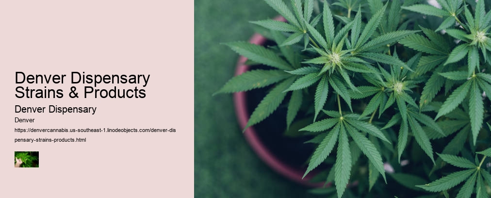 Denver Dispensary Strains & Products